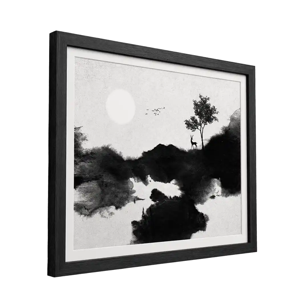 monochrome-woodland-scene-frame1-sculptaverium