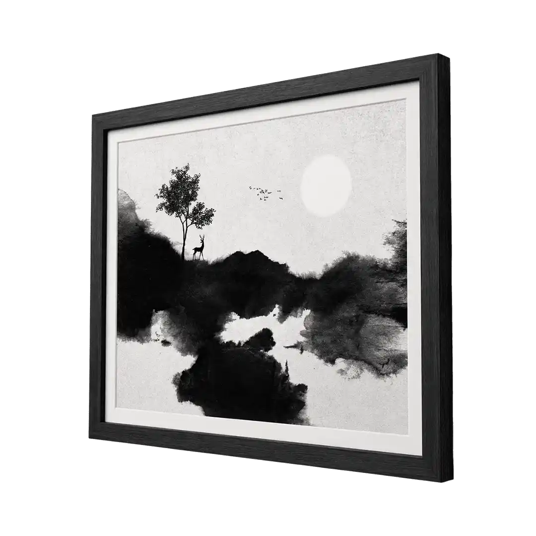 monochrome-woodland-scene-frame2-sculptaverium