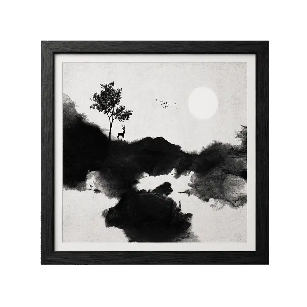 monochrome-woodland-scene-frame3-sculptaverium