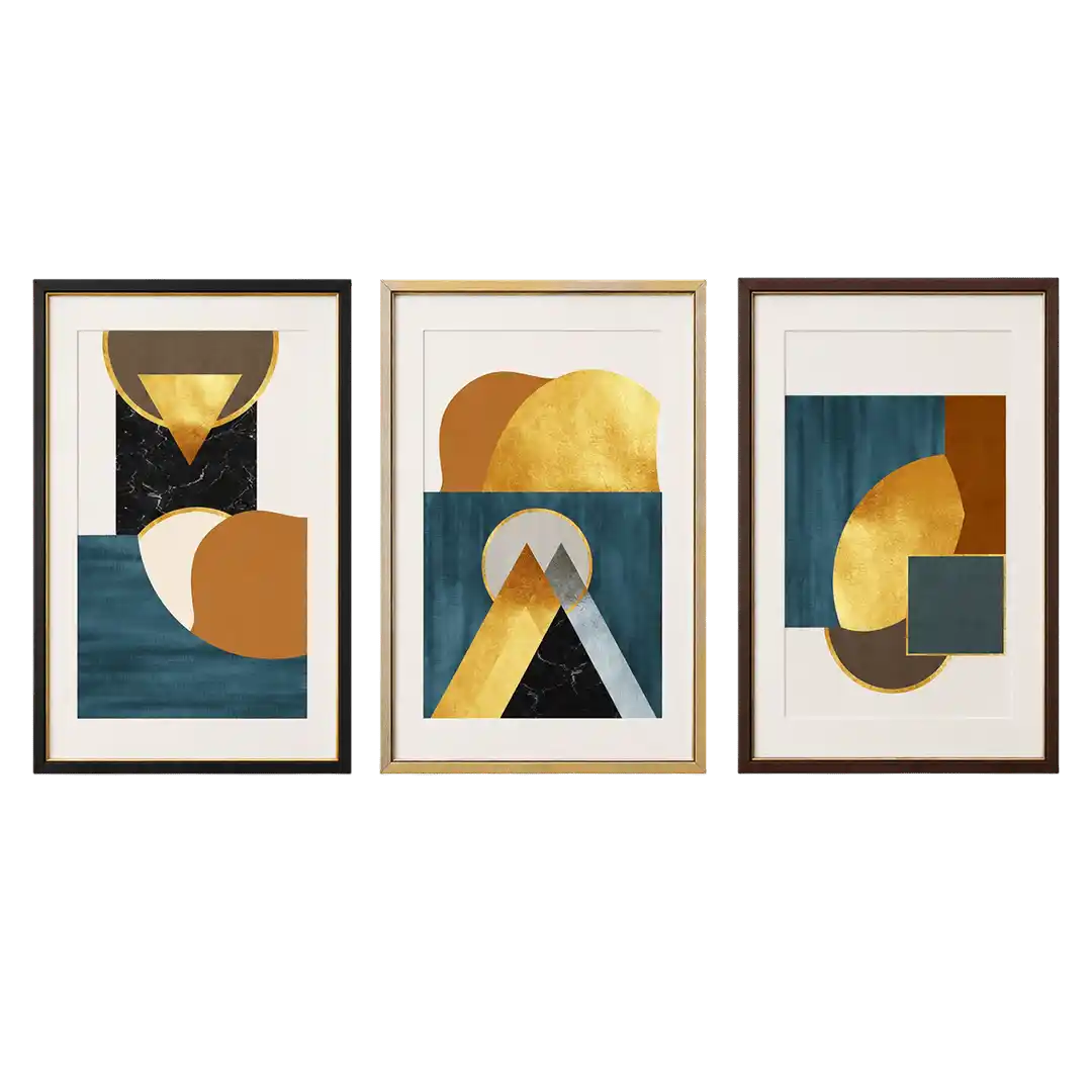 teal-geometry-wall-trio2-sculptaverium