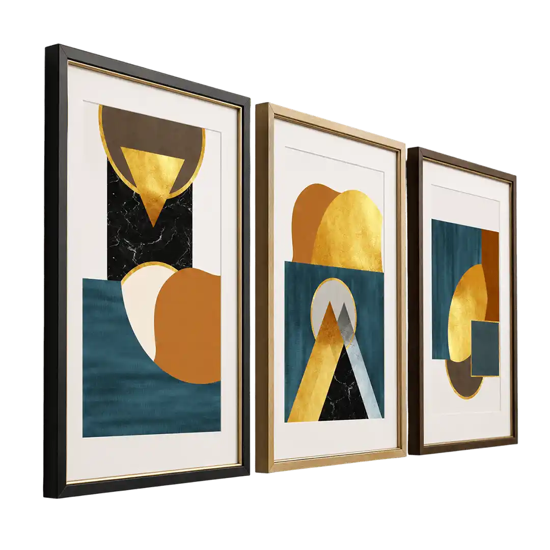 teal-geometry-wall-trio3-sculptaverium
